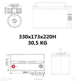 AGM 100Ah 12V Solar Battery Maintenance-Free Electric Vehicle Photovoltaic