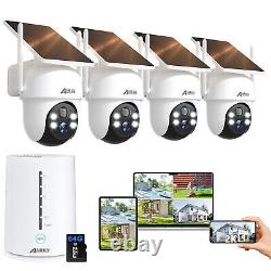 ANRAN 4MP WiFi Surveillance Camera Solar Battery Wireless Audio IP66