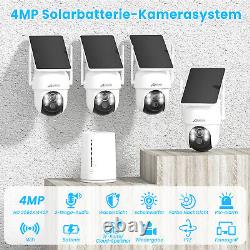 ANRAN 4MP WiFi Surveillance Camera Solar Battery Wireless Audio IP66