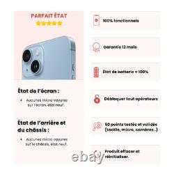 Apple iPhone 14 Plus Violet 128 GB - Perfect Condition/Battery 100% - 12 Month Warranty