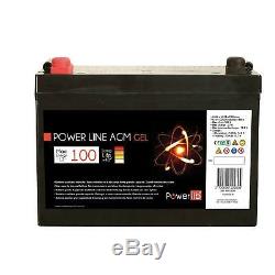 Auxiliary Battery Gel Camping Car Power Line 100 Amps Powerlib