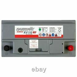 Battery 110ah 12v Caravan Camping-car Boat Capacity Discharge Slot New En