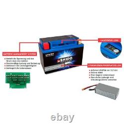 Battery 12v 2,4ah(6ah) Ytz7s Lion Shido For Polaris Outlaw 2009