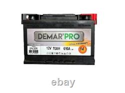 Battery 70h 12v 610a Demar'pro Vitale 59 Ht 2-year warranty