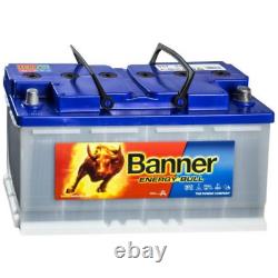 Battery Decharge Slot 100ah 12v Banner Energy Bull 95751 Camping Car Landfill