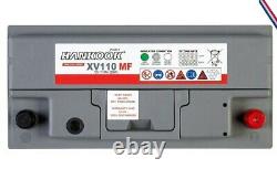 Battery Hankook Xv110 Discharge Slow Caravan Camping Car 12v 110ah 354x174x190