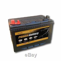 Battery Slow Discharge Camping Car Boat 12v 100ah Dual Terminal 302x172x220mm