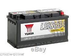 Battery Slow Discharge Camping Car Boat Yuasa L36-100 12v 100ah 353x175x190mm