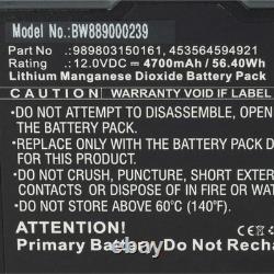 Battery for Philips HeartStart FR3 4700mAh 12V