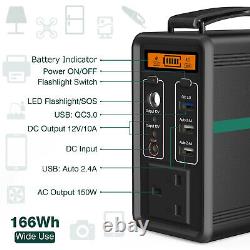 Beaudens 166wh 52000mah Power Station Solar Battery Generator Usb Generator