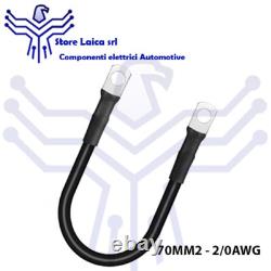 Black Red Battery Cable Wired Section 70-2/0 AWG Car