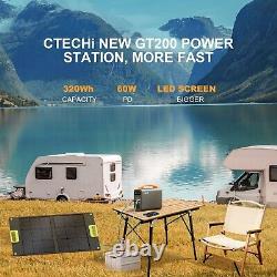 CTECHi Portable Electric Generator 240With320Wh, LiFePO4 Power Generator