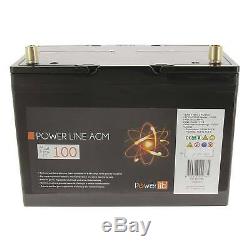 Camping Car Auxiliary Battery Power Line 100 Amps Agm Powerlib
