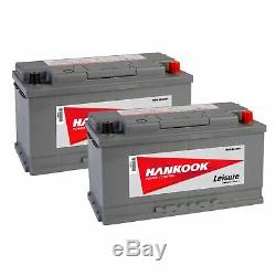 Camping Car Hankook Batteries 12v 110ah Slow Discharge 2 Pieces Caravan Boats