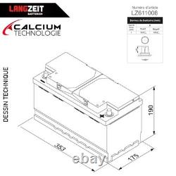 Car Battery 110Ah 12V 920A L5 Calcium-Calcium Maintenance-Free Long Life