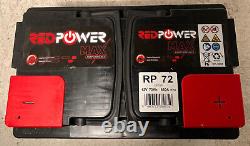 Car Battery 12v 72ah 650a Rp72 Banner Redpower Max Neuve Red Power