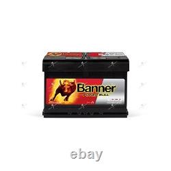 Car Battery Banner Power Bull P7412 12v 74ah 680A 278x175x190mm