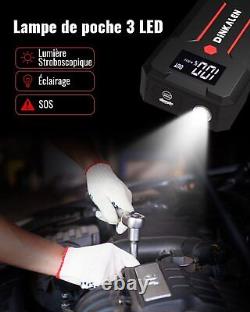 Car Battery Booster 23800mAh 3000A Portable Jump Starter Motorcycle Petrol 8.0L