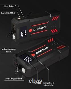 Car Battery Booster 23800mAh 3000A Portable Jump Starter Motorcycle Petrol 8.0L