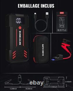 Car Battery Booster 23800mAh 3000A Portable Jump Starter Motorcycle Petrol 8.0L