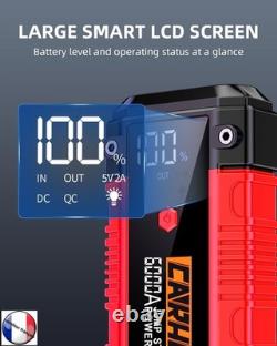 Car Battery Booster 6000A/26800mAh Car Jump Starter 10L Gasoline/10L Diesel