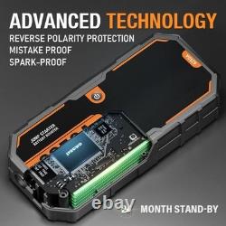 Car Battery Starter Booster 6000A Portable 12V USB LED Case