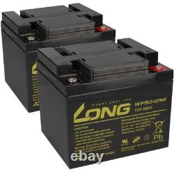 Compatible Casamobil CM5-4 Battery 2x Kung Long 12V 50Ah AGM VRLA Lead Acid