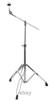 Complete Acoustic Drum Kit 20'' Black Set with Cymbals Stool Hardware Pedal