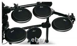 Complete Electronic Drum Set with Rack, Pedal, Module, Headphones, and Stool, 8 Pads