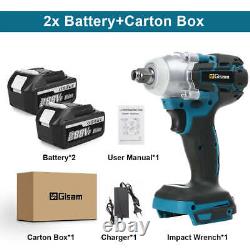 Cordless 520N Electric Impact Wrench, Same Battery as Makita 18V