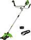 Cordless Lawn Mower 48 V 38 Cm 2x24 V Greenworks Gd24x2bcb Without Battery