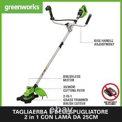 Cordless lawn mower 48 V 38 cm 2x24 V Greenworks GD24X2BCB without battery