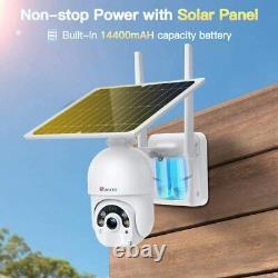 Ctronics 4g/3g Lte Solar Surveillance Camera On 14400mah Battery Sim Card