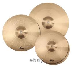 Cymbals Set 2x 14'' HiHat Charleston 16'' Crash 18'' Ride Drum Cymbals