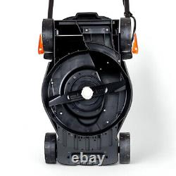 DAEWOO 36 cm Battery Electric Lawn Mower with 2 Batteries and Charger Included