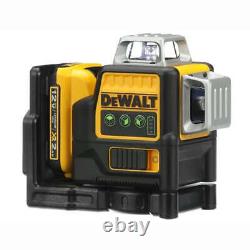 Dewalt DW089LG laser level, 12V lithium battery, triple green beam