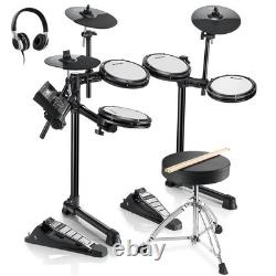 Donner DED-200 Lite Electronic Drum Set Course, Headphones, Seat