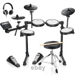 Donner DED-200 Lite Electronic Drum Set Course, Headphones, Seat