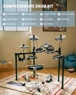 Donner DED-70 Electric Drum Kit for Beginners with Gray Pad