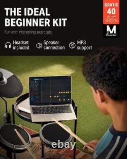 Donner DED-80 Electronic Drum Set for Beginners with 180 Sounds Gray