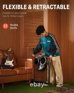 Donner DED-80 Electronic Drum Set for Beginners with 180 Sounds Gray