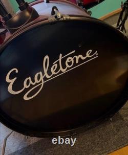Drum kit, stool, practice kit, and music stand