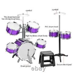 Dynamic Durable 7-Piece Drum Set for Beginners Gift