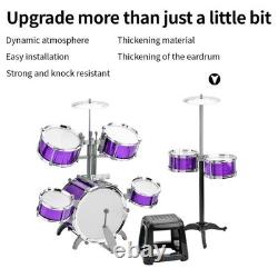 Dynamic Durable 7-Piece Drum Set for Beginners Gift