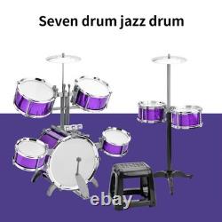 Dynamic Durable 7-Piece Drum Set for Beginners Gift