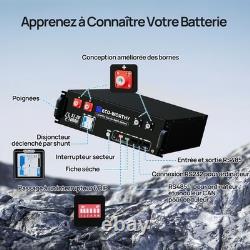 ECO-WORTHY 48V 100Ah LiFePO4 Battery Bluetooth 5.12 kWh Energy Storage