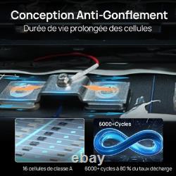 ECO-WORTHY 48V 100Ah LiFePO4 Battery Bluetooth 5.12 kWh Energy Storage