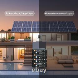 ECO-WORTHY 48V 100Ah LiFePO4 Battery Bluetooth 5.12 kWh Energy Storage