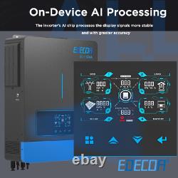 EDECOA 10200W Hybrid Inverter 48V 220V MPPT 160A 90-500V Battery-Free Operation