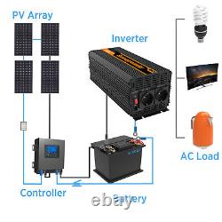 EDECOA Converter 12V 220V 230V Inverter 3000W with Remote Control